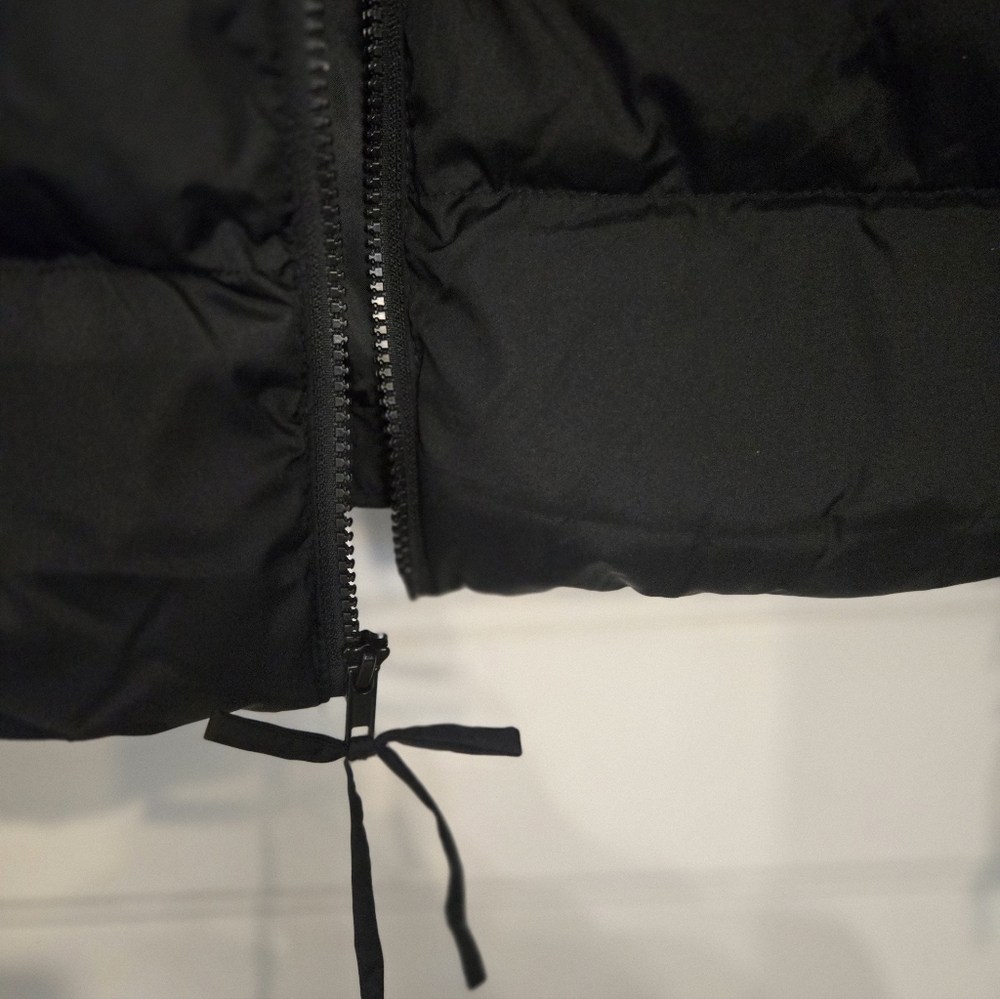 NWT. Wild Fable Womens Bow Black Puffer Jacket Size M - Picture 4 of 7